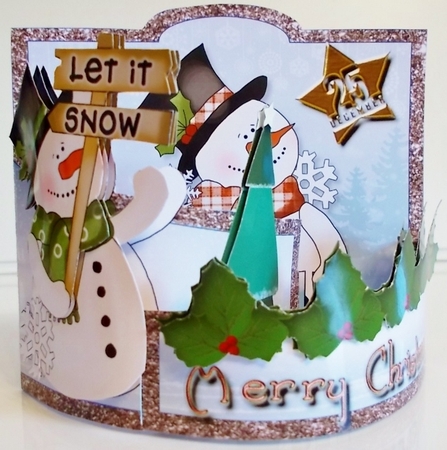 Snowman Bendy Card by Pam Stubley