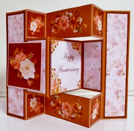 Autumn Garden Tri Shutter Card Mni Kit by Pam Stubley