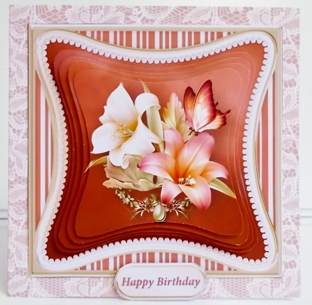 Lovely Lilies - Curved Frame Card Mini Kit by Pam Stubley