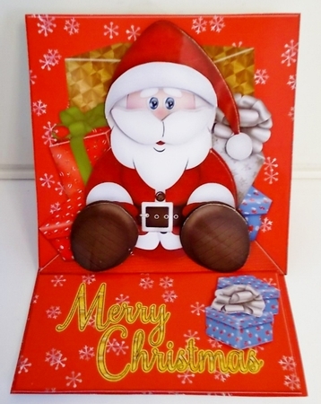 Santa Easel Card 2 by Pam Stubley