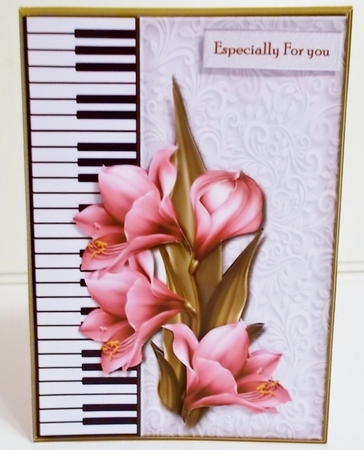 Piano cards Amaryllis Kit by Pam Stubley