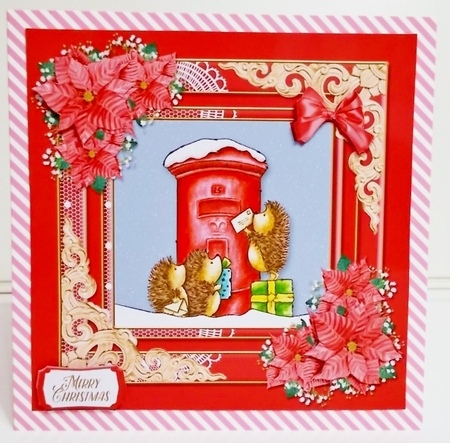 Cute Little Hedgehogs Mailing Letters To Santa by Pam Stubley