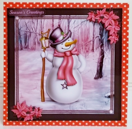 Snowman and lantern mini kit by Pam Stubley