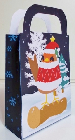 Christmas robin gift bag 4 by Pam Stubley