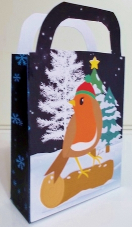 Christmas robin gift bag 5 by Pam Stubley