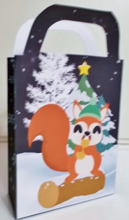 Christmas woodland animals gift bag 5 by Pam Stubley