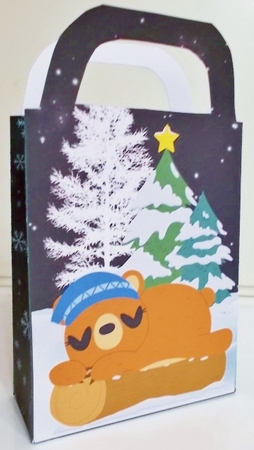 Christmas woodland animals gift bag 6 by Pam Stubley