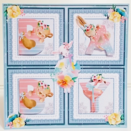 Baby Card Blue by Pam Stubley
