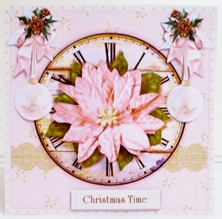 Pink Vintage Poinsettia Mini Kit by Pam Stubley