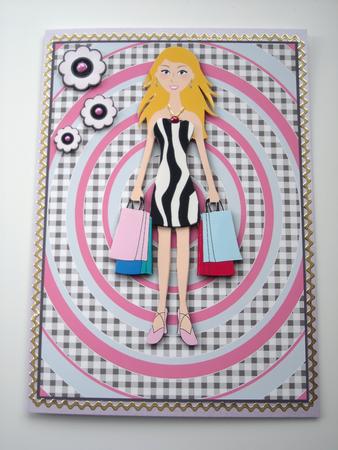 Lets Go Shopping Decoupage by Pam Stubley