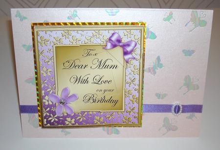 Floral Elegance Mum Birthday Twisted Spiral Side Stacker by Pam Stubley