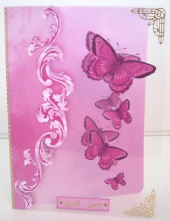 Beautiful Pink Butterflies by Pam Stubley