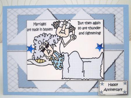 Gus Says Marriages Are Made in Heaven Quick Card by Pam Stubley
