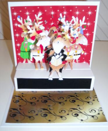 Reindeer Chorus 3D Pop-up Card Kit by Pam Stubley