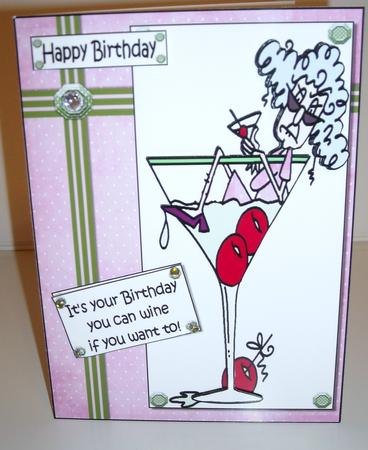 Stella's Into the Wine Decoupage by Pam Stubley