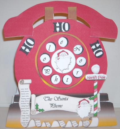 The Santa Phone - Moveable Dial Kit by Pam Stubley
