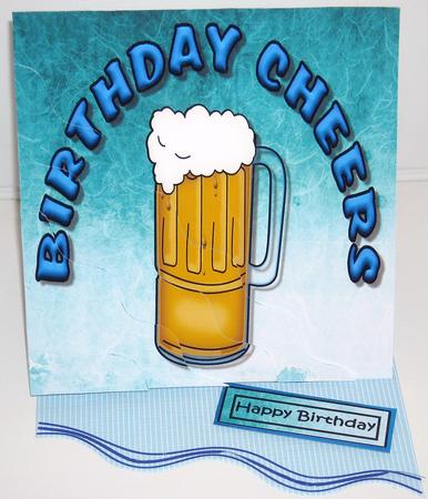 Birthday Cheers Turquoise by Pam Stubley