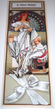 Vintage Mother and Child Long Dl Decoupage by Pam Stubley