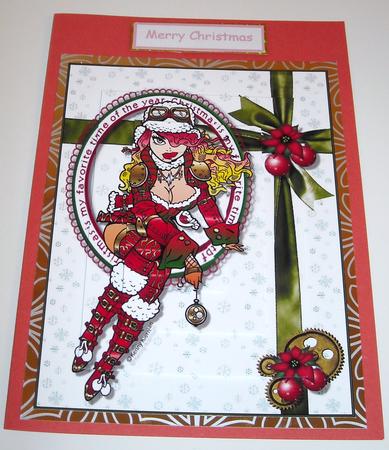 Helga Frost Gets Framed for Christmas Pyramid by Pam Stubley