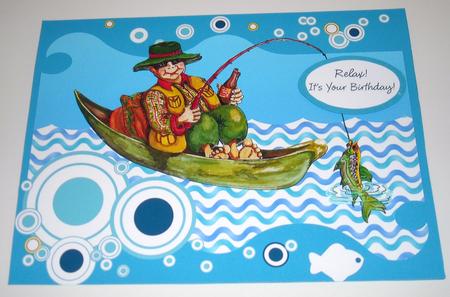 Fishing and Drinking Beer by Pam Stubley