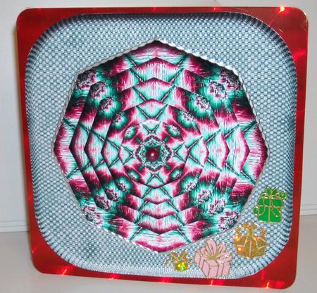 Turquoise & Rose Topper by Pam Stubley