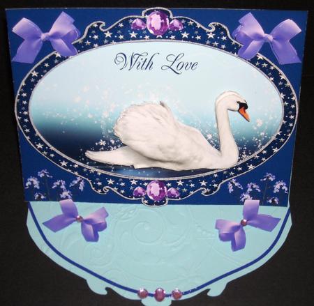 Amethyst Swan by Pam Stubley