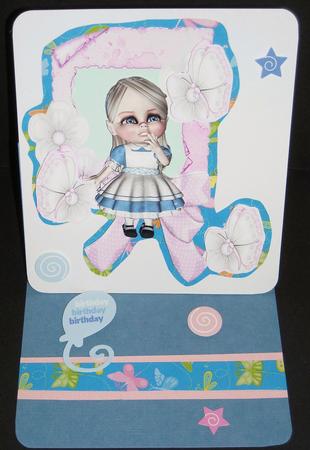 Happiness Is, Just a Beautiful Little Girls Card by Pam Stubley