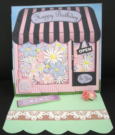 The Little Florists Shop Scallop Corner Side Stacker Topper by Pam Stubley