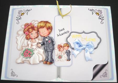 Wedding Couple Open Book by Pam Stubley
