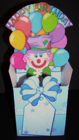Birthday Clown Box Card by Pam Stubley