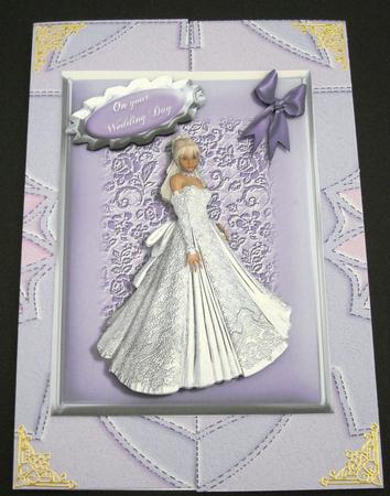 Lilac Bride Card Front by Pam Stubley