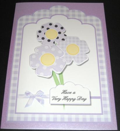 If Friends Were Flowers . . . Lilac, Scallop-top Card by Pam Stubley