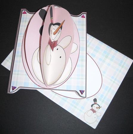 3D Heart Cheek Snowman Card Kit by Pam Stubley