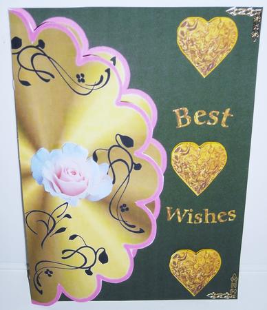 Hearts and Flowers Green by Pam Stubley