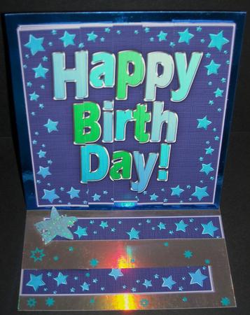 Metallic Birthday Side Stacker Topper by Pam Stubley