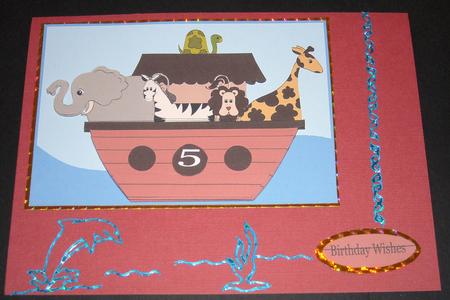 Baby Boy Birthday the Arc with Numbers for Age by Pam Stubley