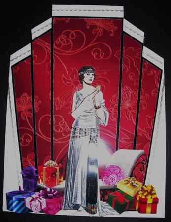 Christmas or Birthday Art-deco by Pam Stubley