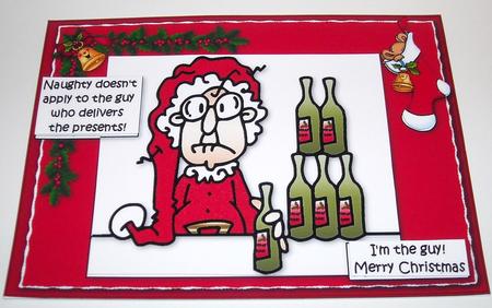 Gus is Allowed to Be Naughty Quick Card by Pam Stubley