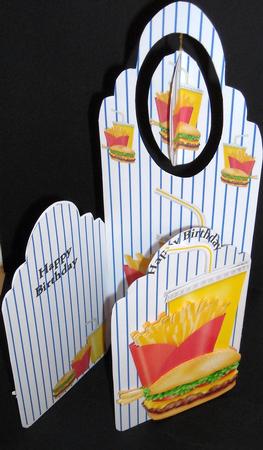 Scalloped Tall Wing Card - Fast Food by Pam Stubley