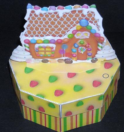 3D Topper Boxes - Gingerbread House by Pam Stubley