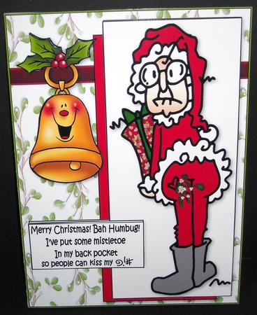 Gus Has His Mistletoe in His Back Pocket Quick Card by Pam Stubley