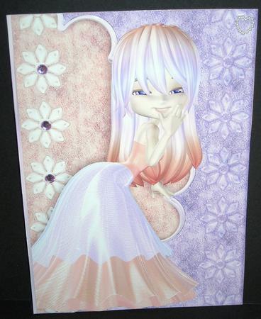 Giggles Pretty Cute Envelope Card Front 1 by Pam Stubley