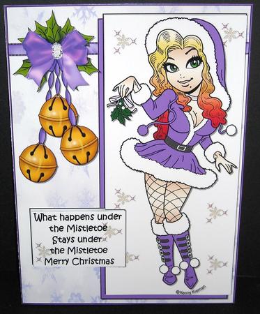 What Happens Under the Mistletoe Quick Card by Pam Stubley