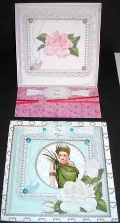 Roses and Pearls Toppers by Pam Stubley