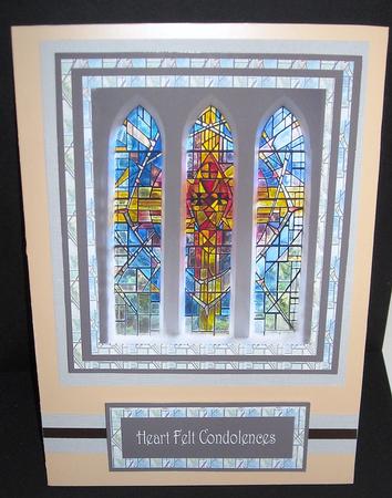 Sympathy Stain Glass Window by Pam Stubley