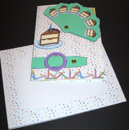 Fan Card - Birthday Cake by Pam Stubley