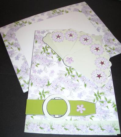 Fan Card - Wisteria by Pam Stubley