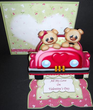 Love Bug Valentines Anniversary Easel Card Kit by Pam Stubley