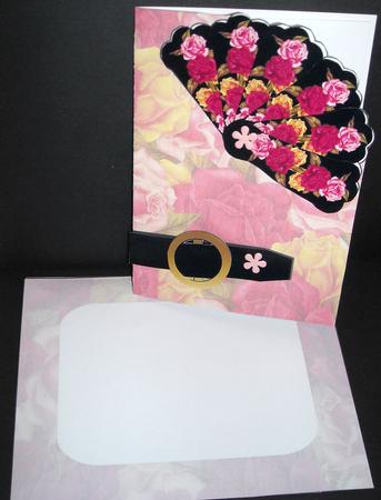 Fan Card - Floribunda Roses by Pam Stubley