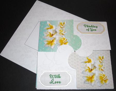 Frangipanni Dovetail Card & Envelope Kit by Pam Stubley